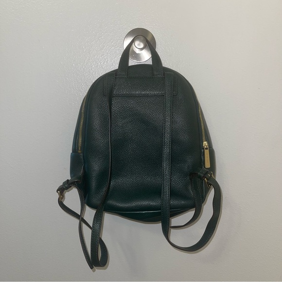 Mk Michael Kors Bags Backpack Dark Green Forest Hunter Fall Purse Leather Medium - Picture 2 of 4